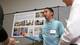 Environmental design student Reuben Posada discusses his group’s proposal as he and fellow students unveiled their designs for a Ronald McDonald Family Room in St. Joseph Regional Medical Center in Bryan.